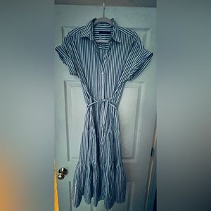 Ralph Lauren blue/white seersucker dress.